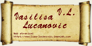 Vasilisa Lučanović vizit kartica